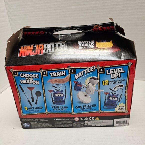 New NinjaBots Hilarious Battling Robots Blue Cobra & Trainer Head & Arms Explode - Picture 2 of 16